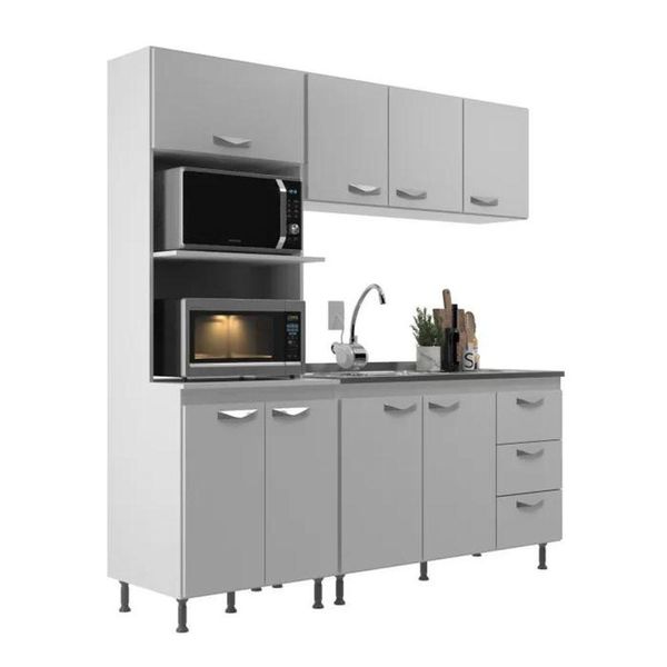 Cozinha Modulada Ipanema 3 Peças - Branco
