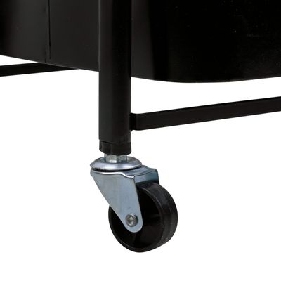 Carrinho multiuso 3 Andares Brooklyn CV245269 Cazza Preto