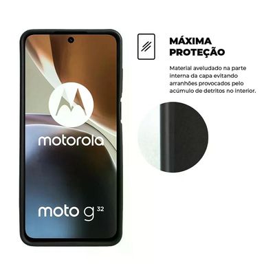 Kit Capa Silicon Veloz e Película Hydrogel HD para Motorola Moto G32 - Gshield