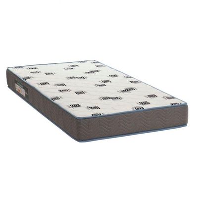 Cama Box Baú Bege E Colchão Light Espuma D33 Solteiro Ortobom