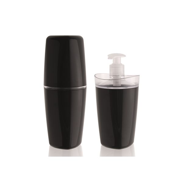 Conjunto de Acessórios Para Banheiro Martiplast Preto com 2 Peças