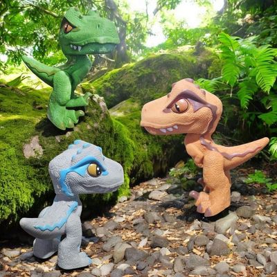 Kit 3 Dinossauros Velociraptor Mini Baby Dino Jurassic World