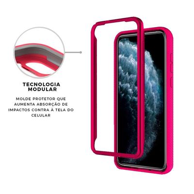 Capa Stronger Rosa Para iPhone 11 Pro Max - Gshield
