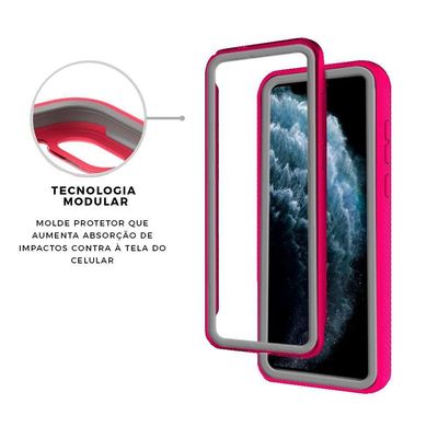 Capa Stronger Rosa Para iPhone 11 Pro Max - Gshield