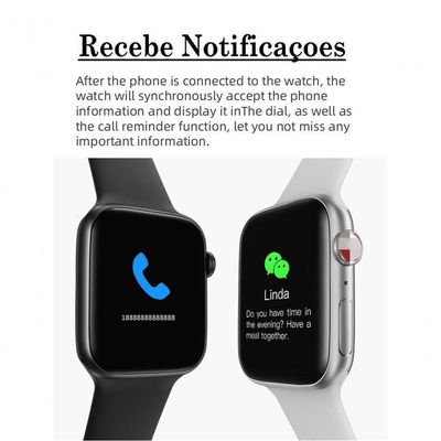 Smartwatch Relogio Rosa Nf Relógio Bracelete