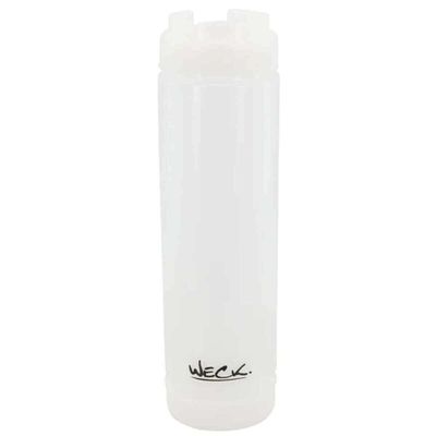 Kit 24 Bisnagas Invertidas 710ml Para Molho Hamburgueria Weck Condimentos Cozinha Profissional