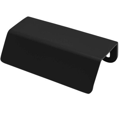 Kit 4 Puxadores Alças de Sobrepor Preto Fosco PV22 80 Para Móvel Armários Gavetas