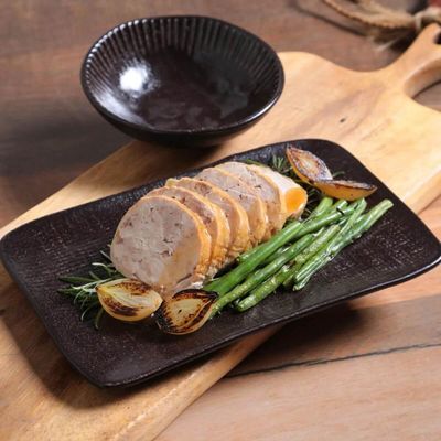 Travessa Cerâmica 27x17cm Juta Preto Matte Sushi Porto Brasil Servir Retangular Mesa Posta