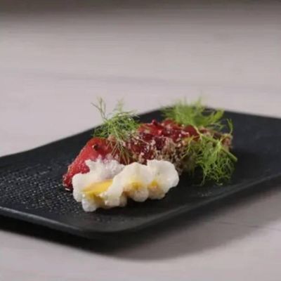 Travessa Cerâmica 27x17cm Juta Preto Matte Sushi Porto Brasil Servir Retangular Mesa Posta