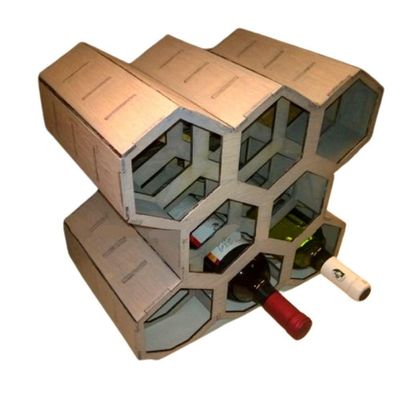 Mini Adega Mdf Para 08 Garrafas
