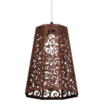 Luminária Teto Tipo Pendente Mdf - Completa Cor: Mdf Cru