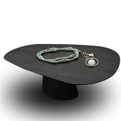 Mesa Oval Organica Em ébano 140x90