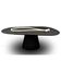 Mesa Oval Organica Em ébano 140x90