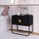 Mesa De Cabeceira 2 Gavetas Organica 60 Cm 28062 Artesano Nero Preto