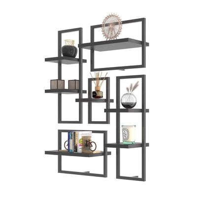 Lego De 7 Prateleiras Industrial Preto