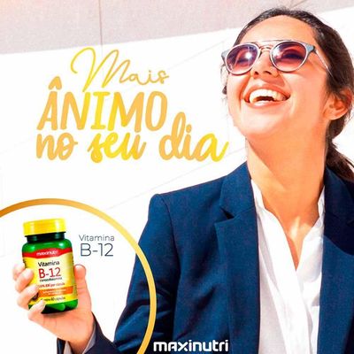 Vitamina B12 100% Idr Maxinutri 60 Cápsulas