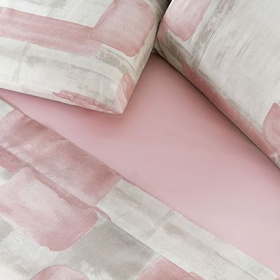 Jogo de Cama Lençol Casal Sensuale Percale 200 Fios 4 Peças - Quadri - 80% Algodão, 20% Poliéster