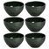 Conjunto 6 Bowls 558ml Orgânicos Verde Cerâmica Arauco Porto Brasil Tigela Servir