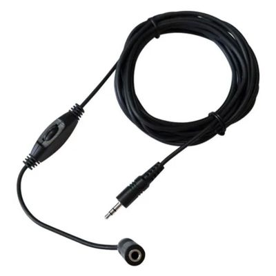 Kit 4 Cabos Extensor De Fone De 4 Mts 3.5 Mm Com Volume