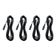 Kit 4 Cabos Extensor De Fone De 4 Mts 3.5 Mm Com Volume