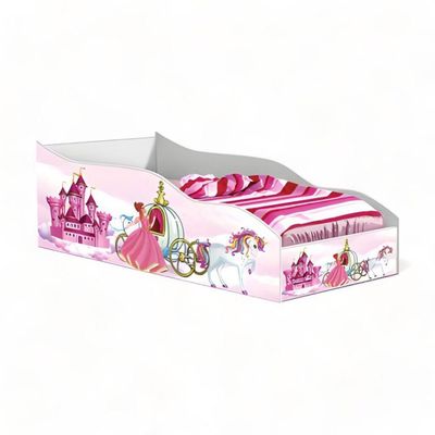 Cama Racer Solteiro Pink Com Colchão Gabrielli