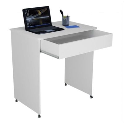 Mesa Escrivaninha Compacto Not 0,70 Para Quarto E Office Com Gaveta Branco