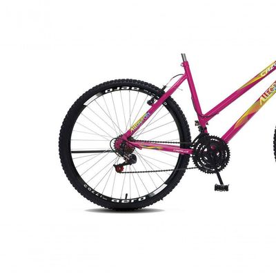 Bicicleta Colli Cazelle Allegra Aro 26 Freio V-brake Quadro 18 Rosa Neon