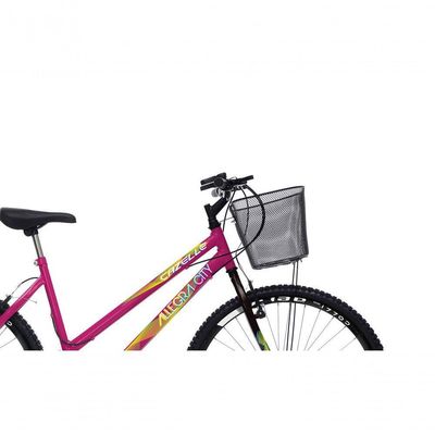 Bicicleta Colli Cazelle Allegra Aro 26 Freio V-brake Quadro 18 Rosa Neon