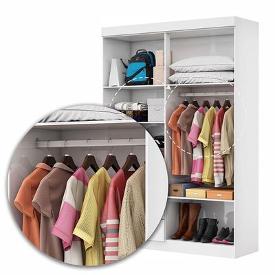 Guarda Roupa Casal Modulado 5 Portas Hercules 4 Portas 4 Gavetas Branco