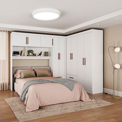 Guarda Roupa Casal Modulado 5 Portas Hercules 4 Portas 4 Gavetas Branco