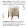 Kit 2 Puff Decorativo Para Sala Redondo Luxo Viena Linho