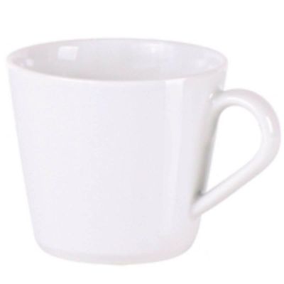 Conjunto Xícara de Chá e Pires Porcelana Tramontina Ingrid 185ml Branco Café Mesa Posta