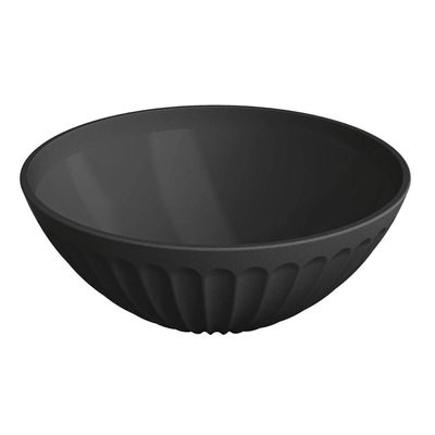 Conjunto 6 Saladeiras Tigelas Pretas 1L Plástico Uz Salada Sobremesa Pipoca Petiscos