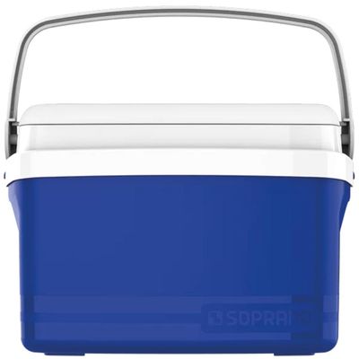Caixa Térmica 12L Soprano Azul com Alça Articulável Cooler Tropical Praia Camping