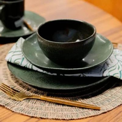 Bowl Orgânico Arauco 558ml Porto Brasil Verde Cerâmica Tigela Servir Mesa Posta