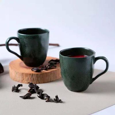 Conjunto Caneca 273ml e Bowl Orgânico 558ml Arauco Porto Brasil Verde Cozinha Servir Café Chá Caldo
