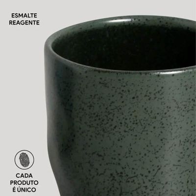 Conjunto Caneca 273ml e Bowl Orgânico 558ml Arauco Porto Brasil Verde Cozinha Servir Café Chá Caldo