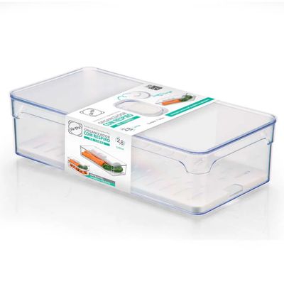 Organizador de Geladeira Arthi Sempre Seco com Tela e Respiro 2,8L