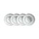 Conjunto de Pratos para Massa Porto Brasil Organico Echo 450ml - 4 Pecas Branco