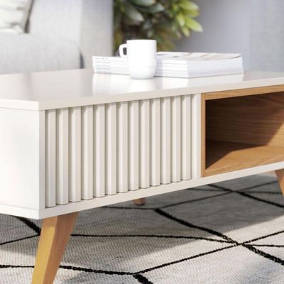 Mesa De Centro Jeri Off White Freijó - Colibri