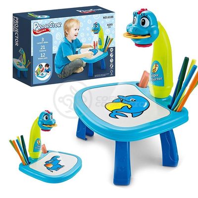 Projetor Para Desenho Infantil Mesa Pintura Galinha Azul