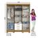 Guarda Roupa Solteiro B23 Nature Off White – Briz Móveis
