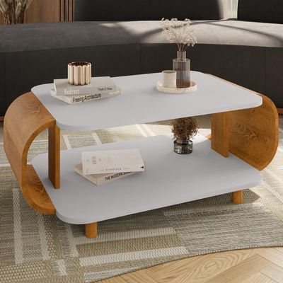 Mesa De Centro Organica Floripa 92 Cm Bechara Off White Cinamomo
