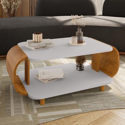 Mesa De Centro Organica Floripa 92 Cm Bechara Off White Cinamomo
