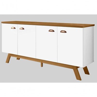 Buffet Moderno Atlanta Branco E Nature Tebarrot
