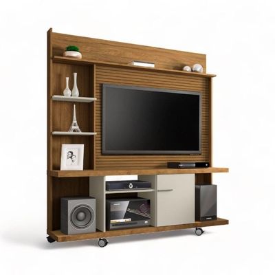 Home Para Tvs 47 Taurus Cinamomo E Off White Ripado Bechara