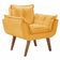 Poltrona Opalla 1 Lugar Suede Amarelo