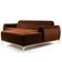 Sofá 3 Lugares com Chaise Base de Madeira Euro 245 Cm Telha