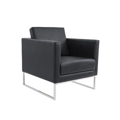 Poltrona Decorativa Julia 70cm Courotex Preto
