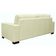 Sofá 3 Lugares Milão 200cm Couro Off White